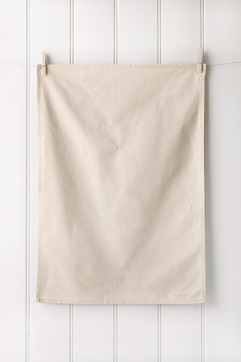 Custom Printed White Cotton Tea Towels Wholesale Bags & Aprons
