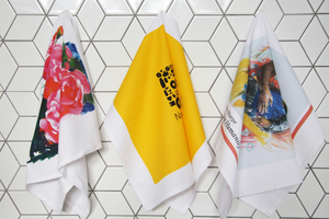 Personalised wholesale printed cotton linen tea towels Australia