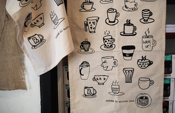 Custom printed personalised retail cotton tea towels | Branded eco-friendly business merchandise