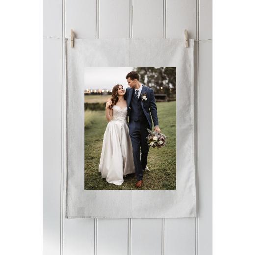 Digital Print Linen Blend Tea Towel - Portrait