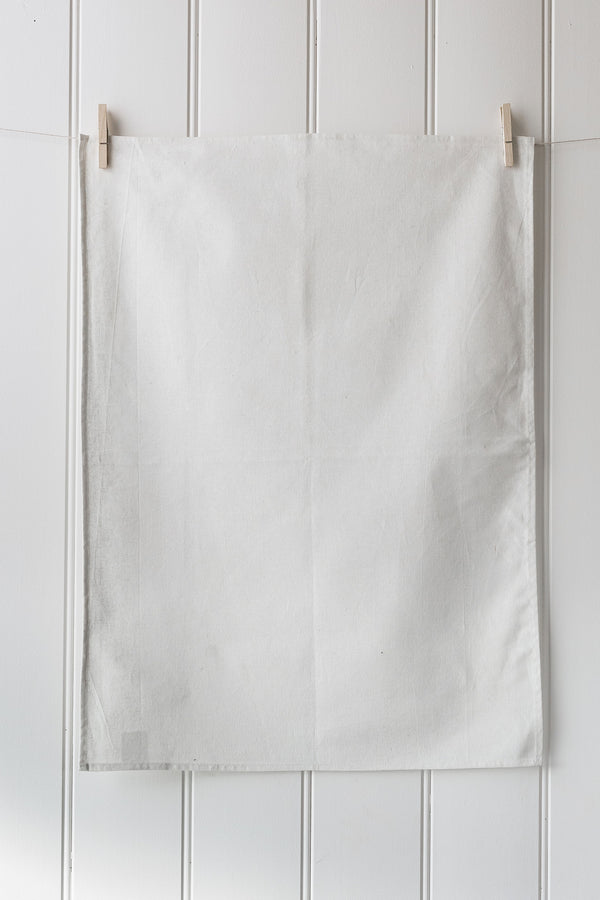 Screen Print Linen Cotton Blend Tea Towel