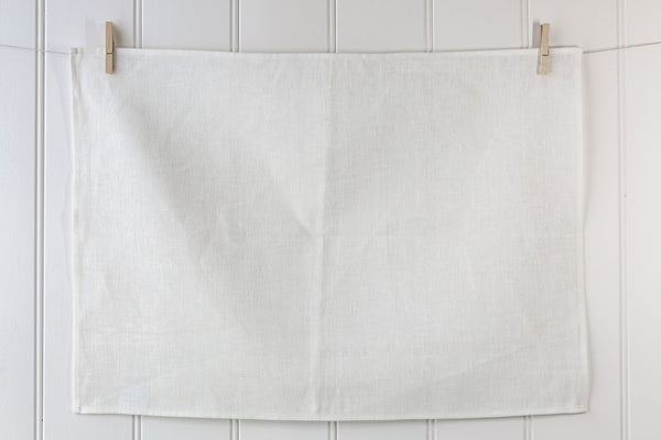 Custom branded linen tea towels | Designed & printed in Australia