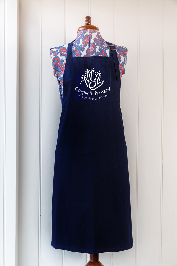 Custom printed organic cotton aprons | Personalised eco-friendly screen printed products Australia