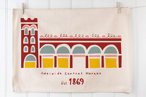 Customised printed organic cotton tea towels | No miminum order for business, artists, retail merchandise, weddings 