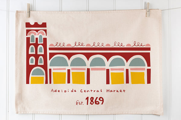 Customised printed organic cotton tea towels | No miminum order for business, artists, retail merchandise, weddings 
