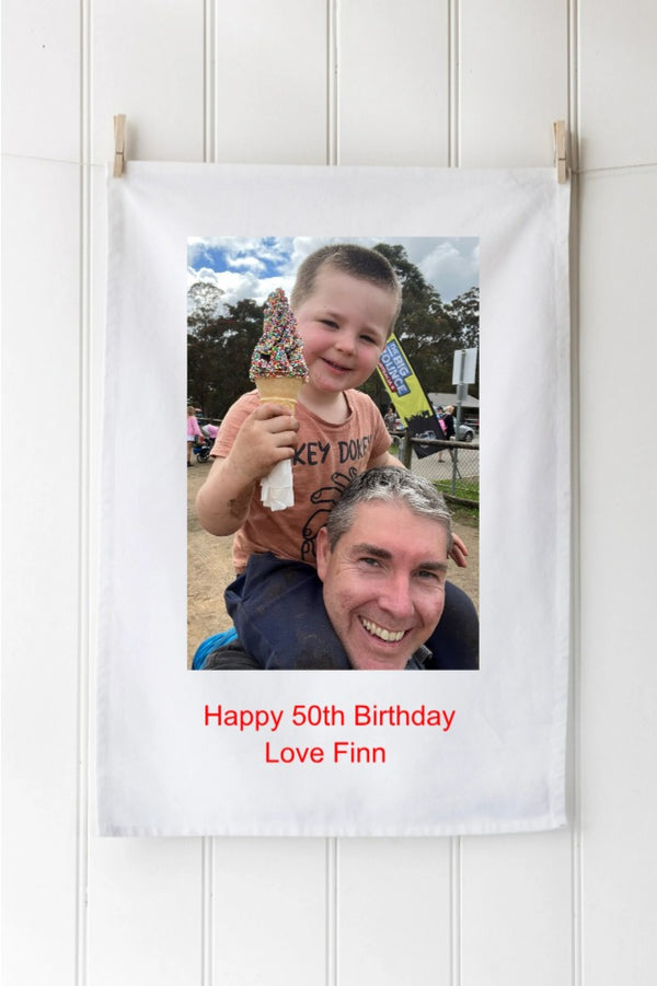 Digital Printed Tea Towel – Portrait